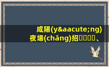 咸陽(yáng)夜場(chǎng)招、收入高、要求低、不卡年齡身高